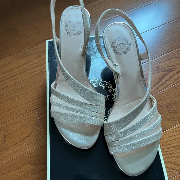 I. Miller Shoes - Champagne dress sandal, sling back style